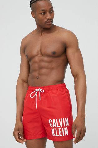 Купальні шорти Calvin Klein колір червоний