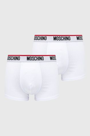 Μποξεράκια Moschino Underwear (2-pack) ανδρικά, χρώμα: άσπρο