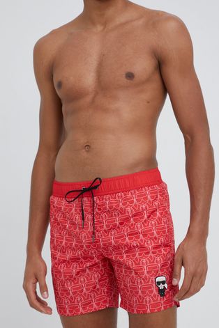 Σορτς κολύμβησης Karl Lagerfeld χρώμα: κόκκινο