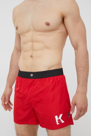 Kratke hlače za kupanje Karl Lagerfeld boja: crvena