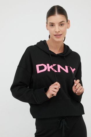 Кофта Dkny женская цвет чёрный с принтом