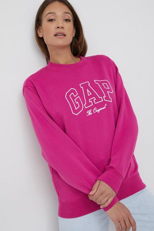 GAP bluza femei, culoarea roz, cu imprimeu