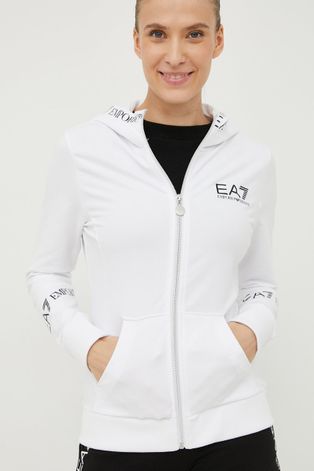 EA7 Emporio Armani felső fehér, női, nyomott mintás
