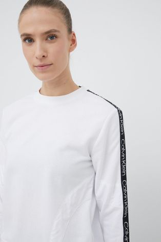 Кофта Calvin Klein Performance Active Icon жіноча колір білий з аплікацією