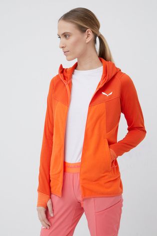 Спортивная кофта Salewa Puez Hybrid женская цвет оранжевый узор