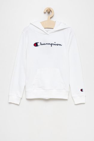 Champion bluza dziecięca kolor biały z aplikacją