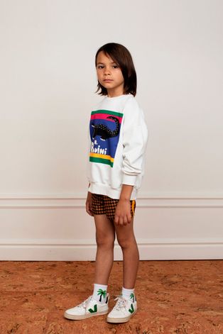 Παιδική βαμβακερή μπλούζα Mini Rodini
