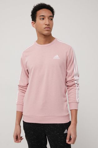 Μπλούζα adidas ανδρικό, χρώμα: ροζ,