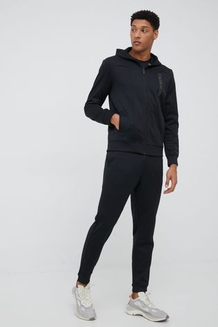 Тренувальна кофта Calvin Klein Performance чоловіча колір чорний однотонна