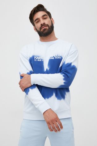 Karl Lagerfeld bluza bawełniana męska  wzorzysta