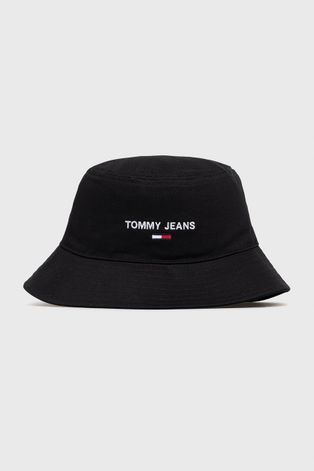 Pamučni šešir Tommy Jeans boja: bijela, pamučni