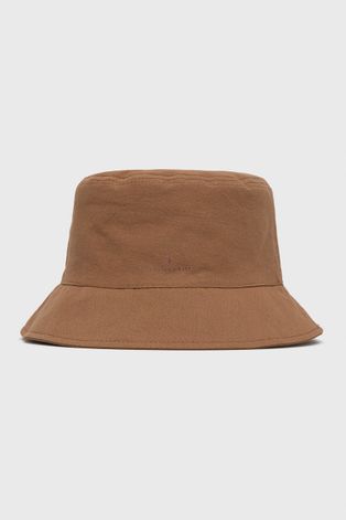 Trussardi kapelusz bawełniany kolor brązowy bawełniany