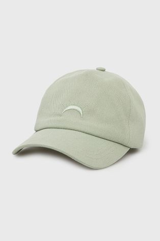 Бавовняна кепка Outhorn колір зелений з аплікацією