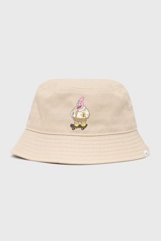 Шляпа из хлопка Vans цвет бежевый хлопковый