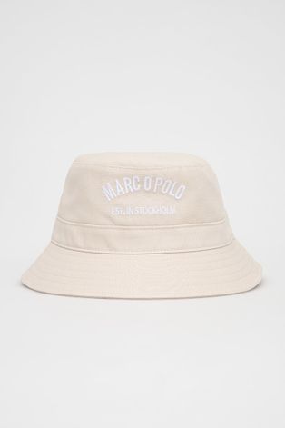 Шляпа из хлопка Marc O'Polo цвет бежевый хлопковый