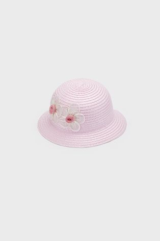 Detský klobúk Mayoral ružová farba,