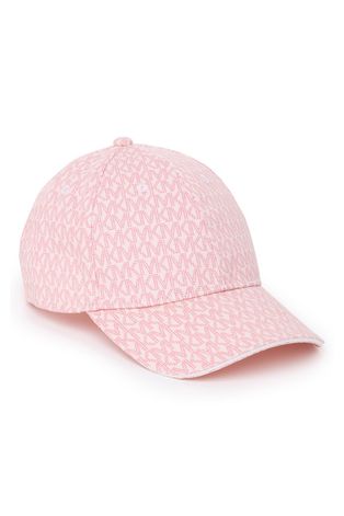 Michael Kors czapka dziecięca kolor różowy wzorzysta