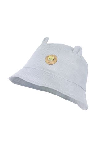 Detský klobúk Jamiks šedá farba, bavlnený
