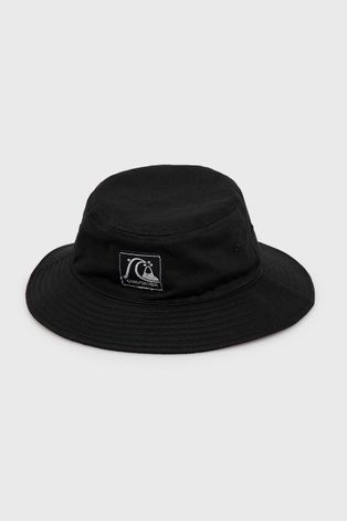 Quiksilver kapelusz kolor czarny bawełniany
