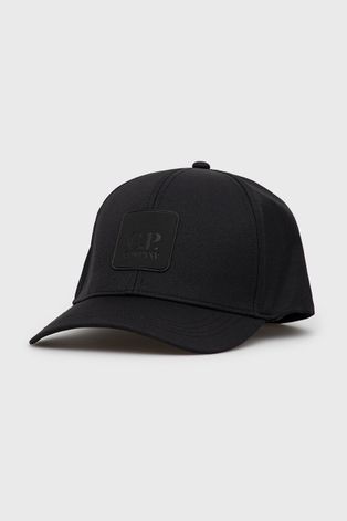 C.P. Company czapka kolor czarny z aplikacją