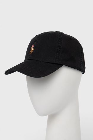 Kapa Polo Ralph Lauren boja: crna, s aplikacijom