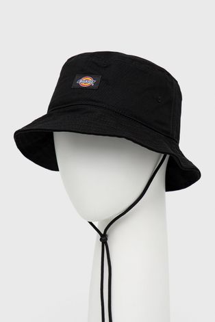 Βαμβακερό καπέλο Dickies χρώμα: μαύρο