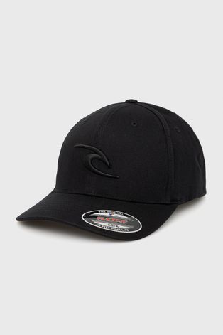 Rip Curl czapka kolor czarny z aplikacją