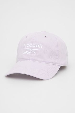 Bavlnená čiapka Reebok ružová farba, s nášivkou