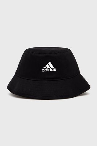 Βαμβακερό καπέλο adidas χρώμα: μαύρο