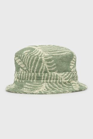 OAS kapelusz bawełniany kolor zielony bawełniany