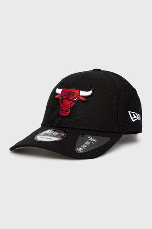 New Era czapka kolor czarny z aplikacją