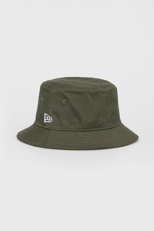 New Era kapelusz bawełniany kolor zielony bawełniany