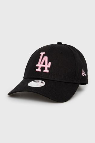 New Era czapka bawełniana kolor czarny z aplikacją