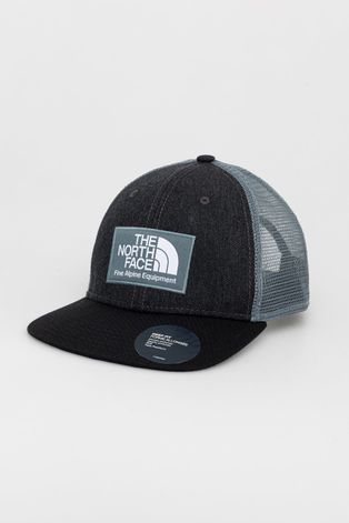 Kapa The North Face boja: siva, s aplikacijom