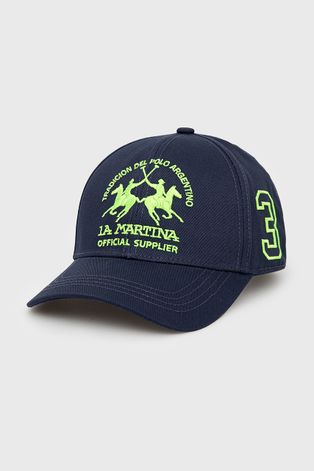 Καπέλο La Martina χρώμα: ναυτικό μπλε
