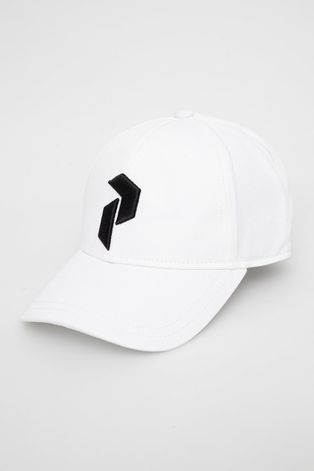 Βαμβακερό καπέλο Peak Performance χρώμα: άσπρο