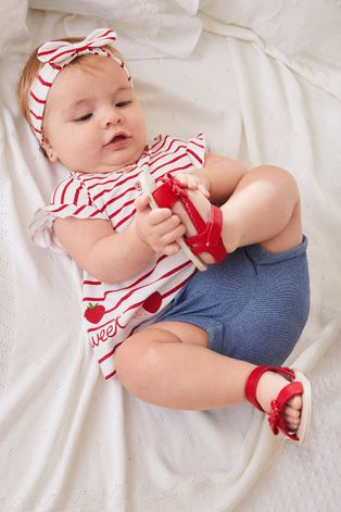 Комплект за бебета Mayoral Newborn в червено