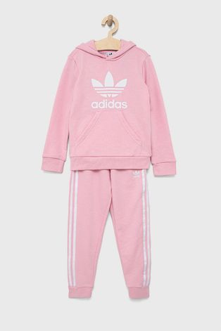 Дитячий спортивний костюм adidas Originals колір рожевий