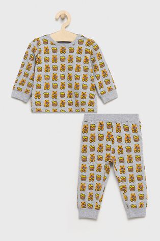 Guess gyerek pizsama szürke, nyomott mintás