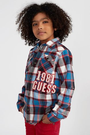 Παιδικό βαμβακερό πουκάμισο Guess