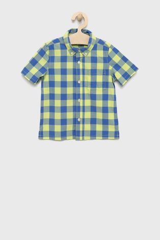 Детска памучна риза GAP в жълто