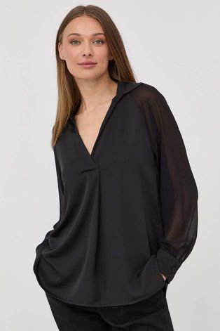 Bluza Marella za žene, boja: crna,