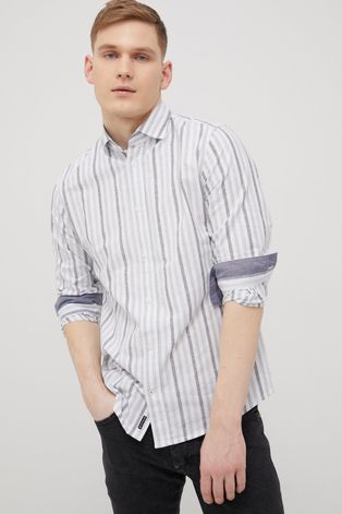 Bavlněné tričko Tom Tailor pánská, regular, s klasickým límcem