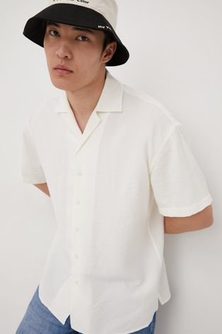 Рубашка Premium by Jack&Jones мужская цвет бежевый regular