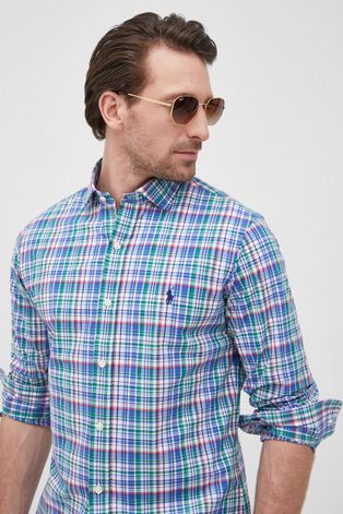 Košulja Polo Ralph Lauren za muškarce, slim, s klasičnim ovratnikom