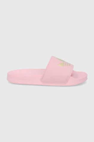 Шльопанці adidas Originals Adilette жіночі колір рожевий