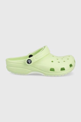 Crocs papuci femei, culoarea verde