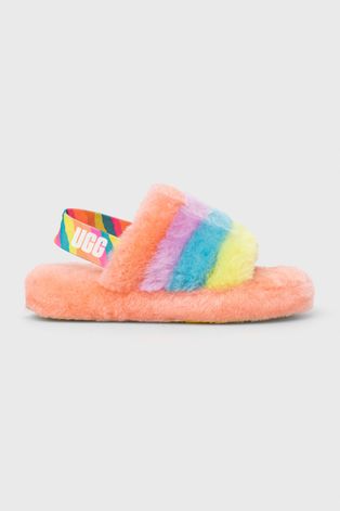 UGG papuci de lana pentru copii Fluff Yeah Slide