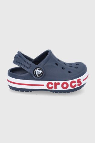 Dětské pantofle Crocs tmavomodrá barva