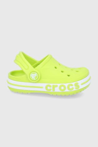 Дитячі шльопанці Crocs колір зелений